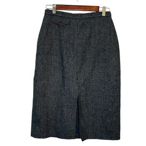 Vintage Jazzie Wool Blend Lined Pencil Skirt Union Tag Made  in Canada